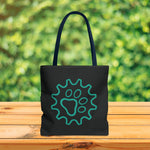 Load image into Gallery viewer, Paw Gear Pattern Tote Bag - Stylish Eco-Friendly Shopping Companion
