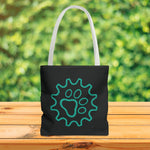 Load image into Gallery viewer, Paw Gear Pattern Tote Bag - Stylish Eco-Friendly Shopping Companion
