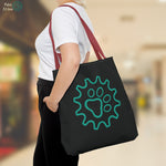 Load image into Gallery viewer, Paw Gear Pattern Tote Bag - Stylish Eco-Friendly Shopping Companion
