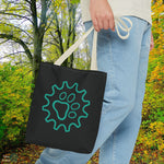 Load image into Gallery viewer, Paw Gear Pattern Tote Bag - Stylish Eco-Friendly Shopping Companion
