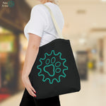 Load image into Gallery viewer, Paw Gear Pattern Tote Bag - Stylish Eco-Friendly Shopping Companion
